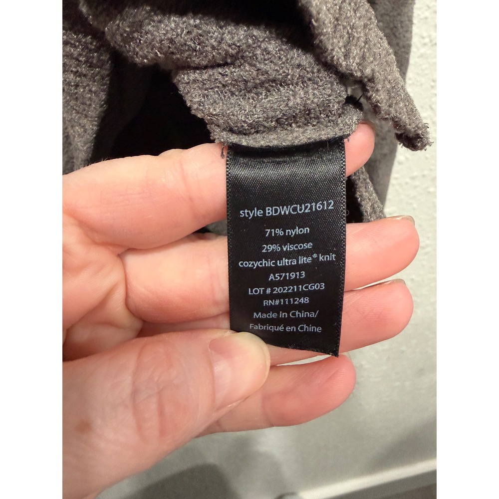 Barefoot Dreams CozyChic Ultra Lite Tunic Sweater XL Gray V-Neck Soft Loungewear - Picture 5 of 8